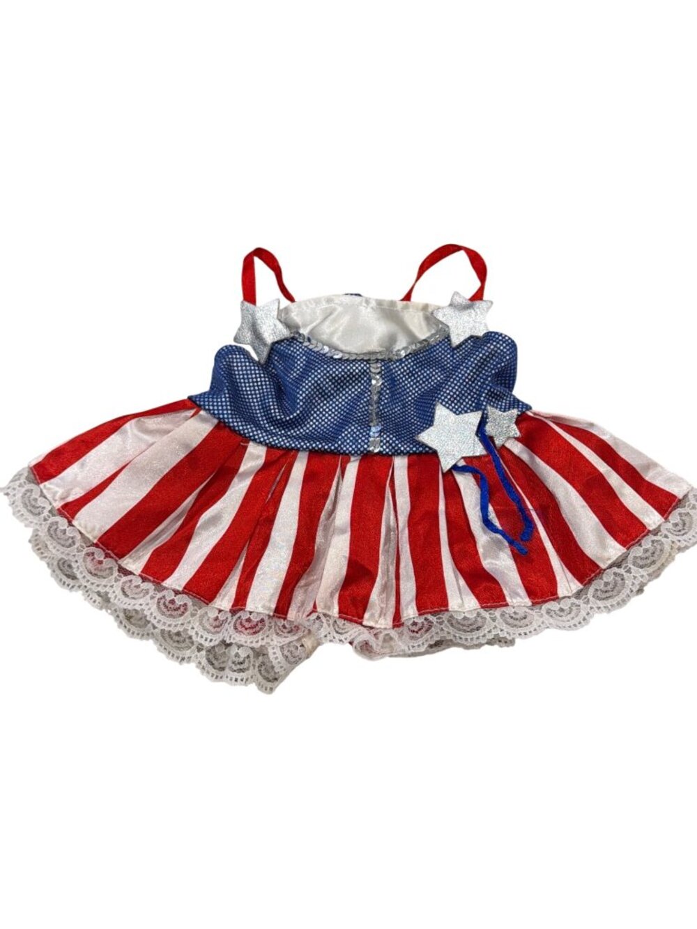 Build-A-Bear Workshop Patriotic Dress With Stars & Stripes Design